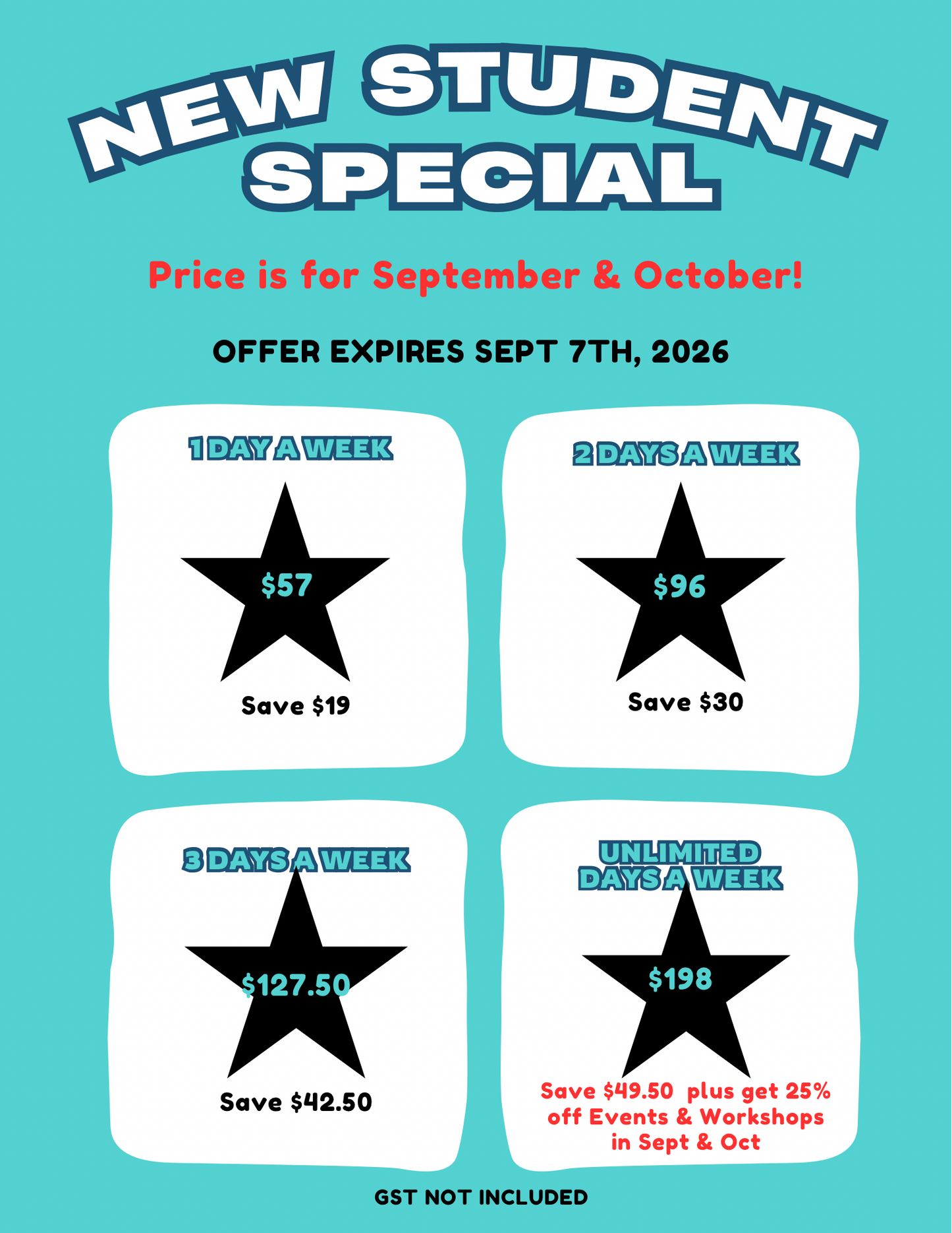 New Student Special- 1-30min