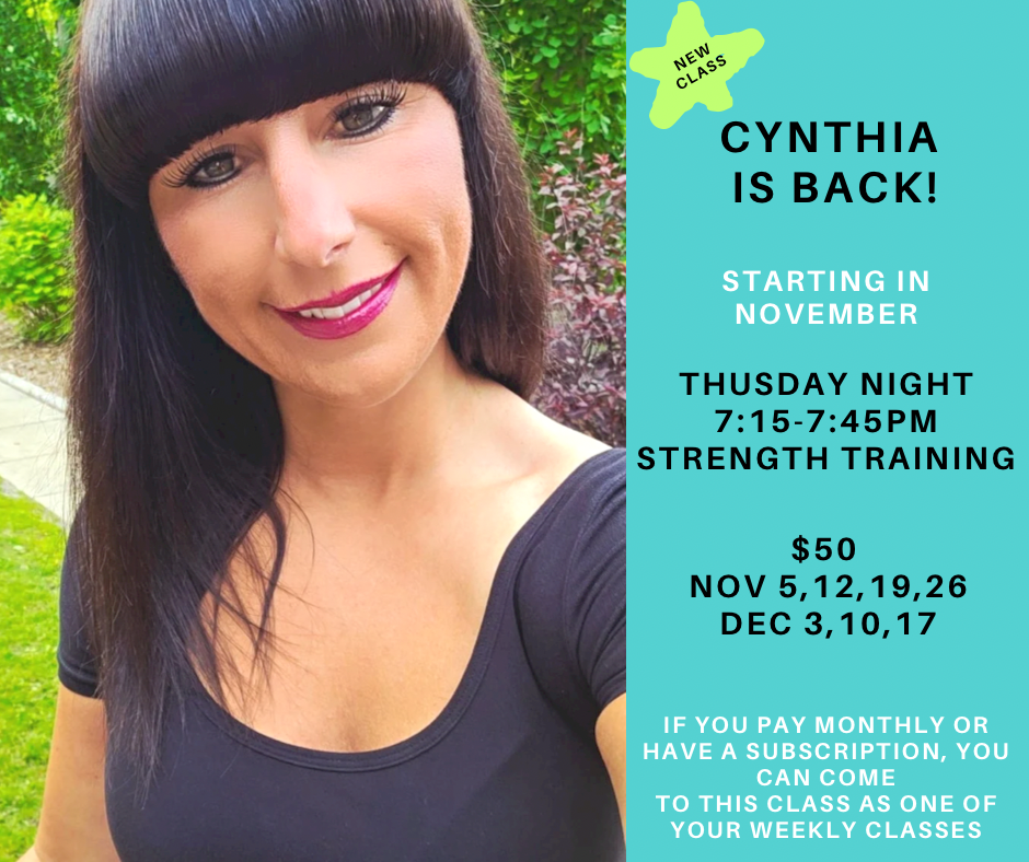 Cynthia is back- Special Rate!