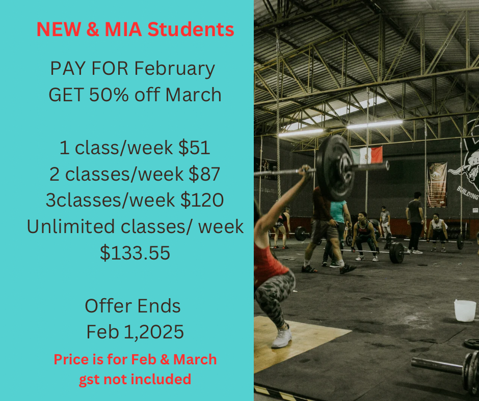 New or MIA students    2 classes/week