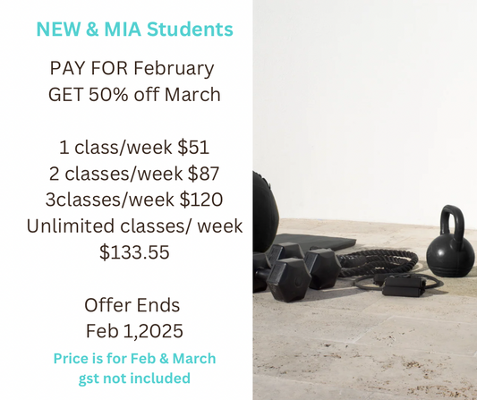 New or MIA students     1 Class/week